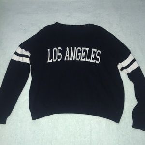 Brandy Melville Los Angeles Navy Blue Sweater